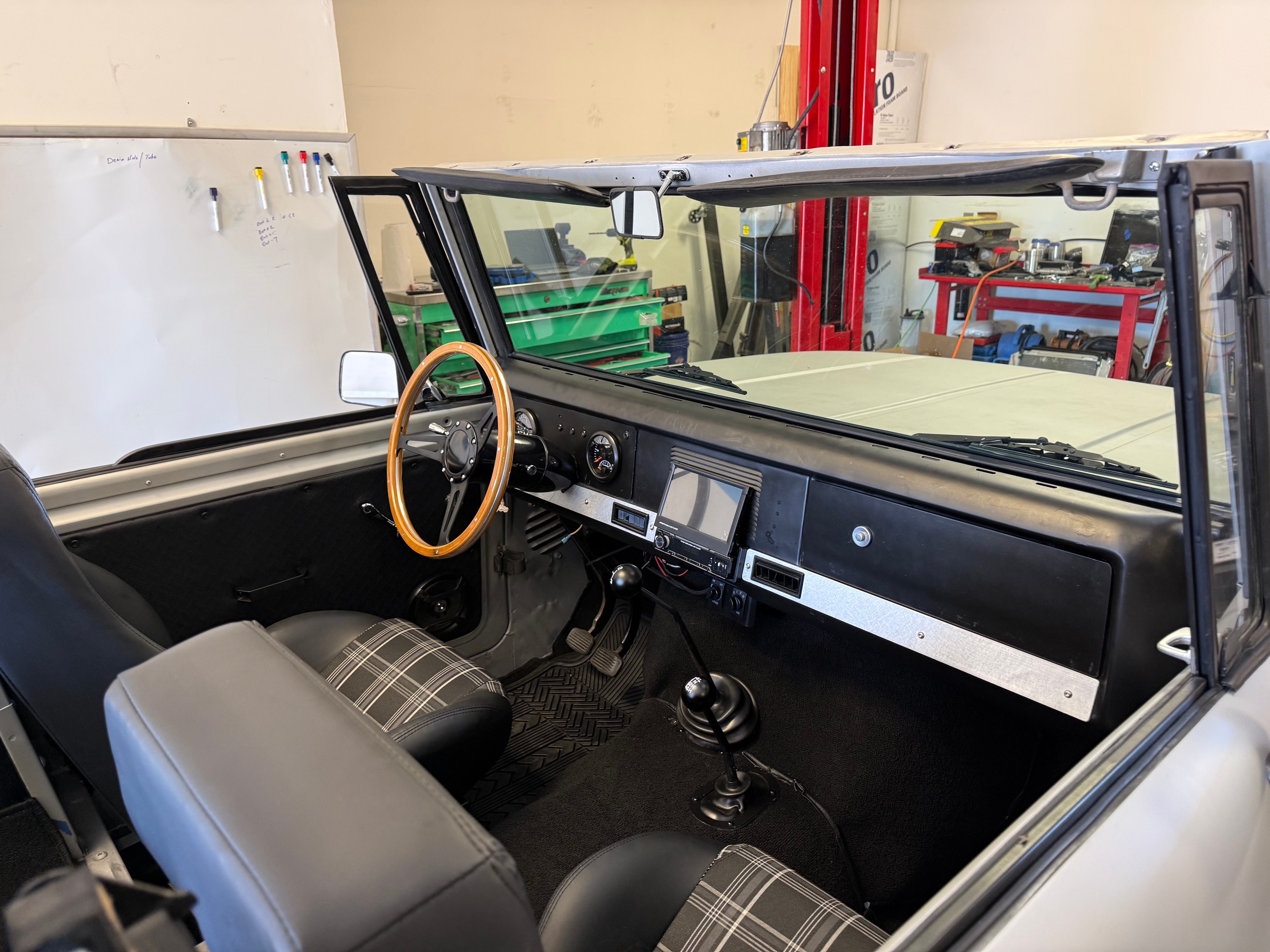 1969 Scout 800 dashboard and interior detail
